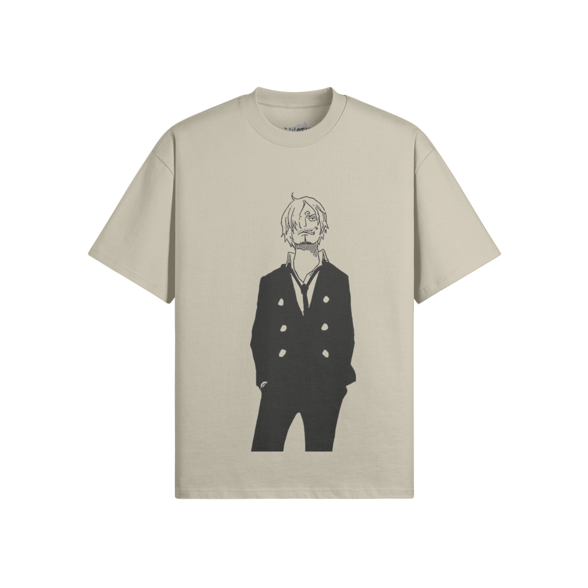 Vinsmoke Sanji shirt on a mannequin, featuring a stylish design and vibrant colors for a trendy look.