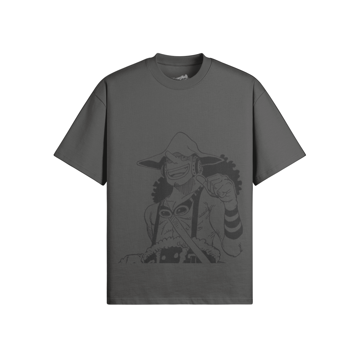 PODpartner Lysop Shirt displayed on a mannequin with a casual, stylish design in a neutral color.