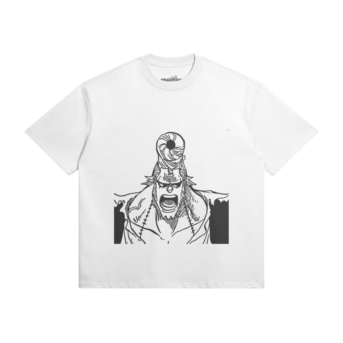 PODpartner Franky Shirt in a vibrant color displayed on a hanger, showcasing its modern design and fabric texture.