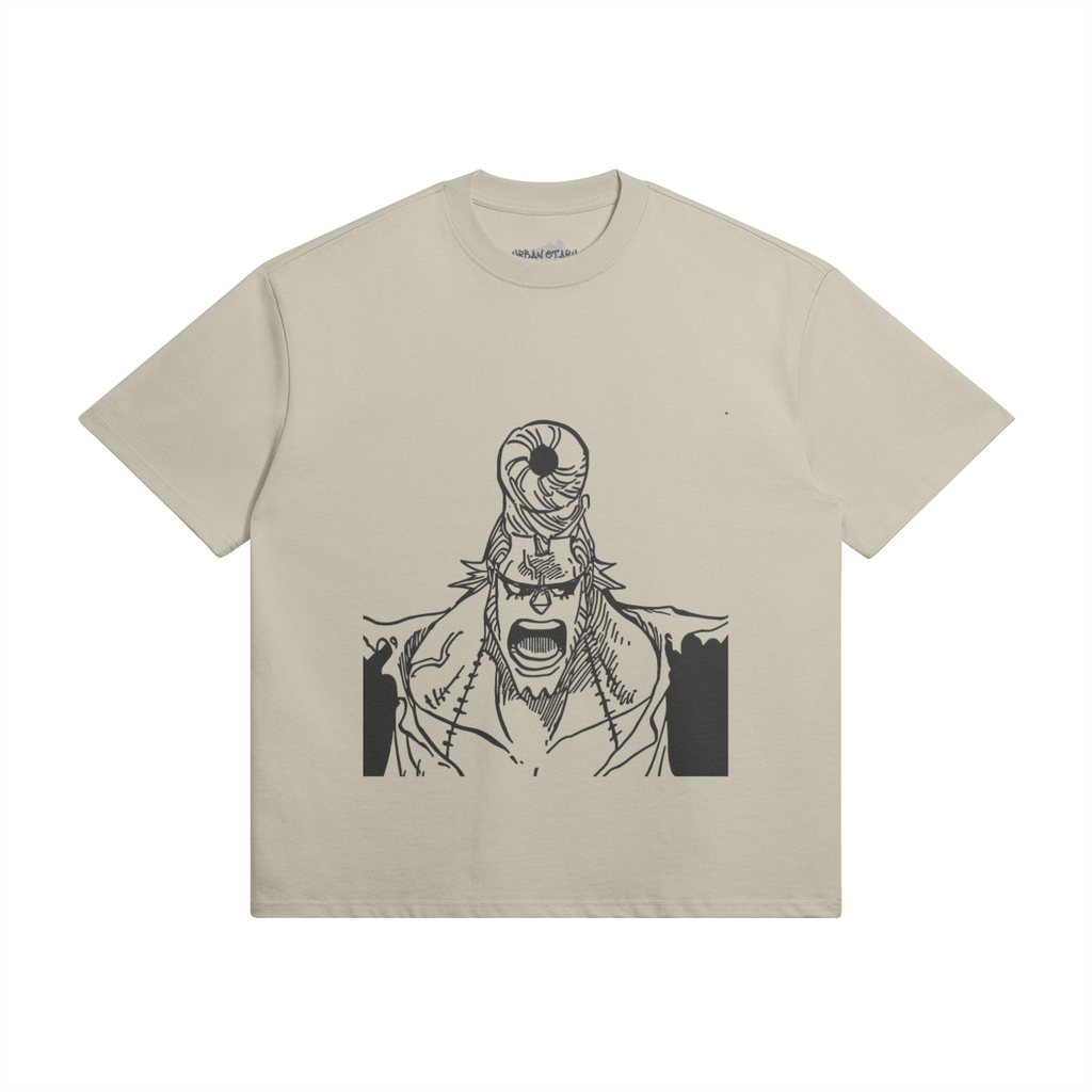 PODpartner Franky Shirt displayed on a hanger, showcasing its unique design and vibrant colors.