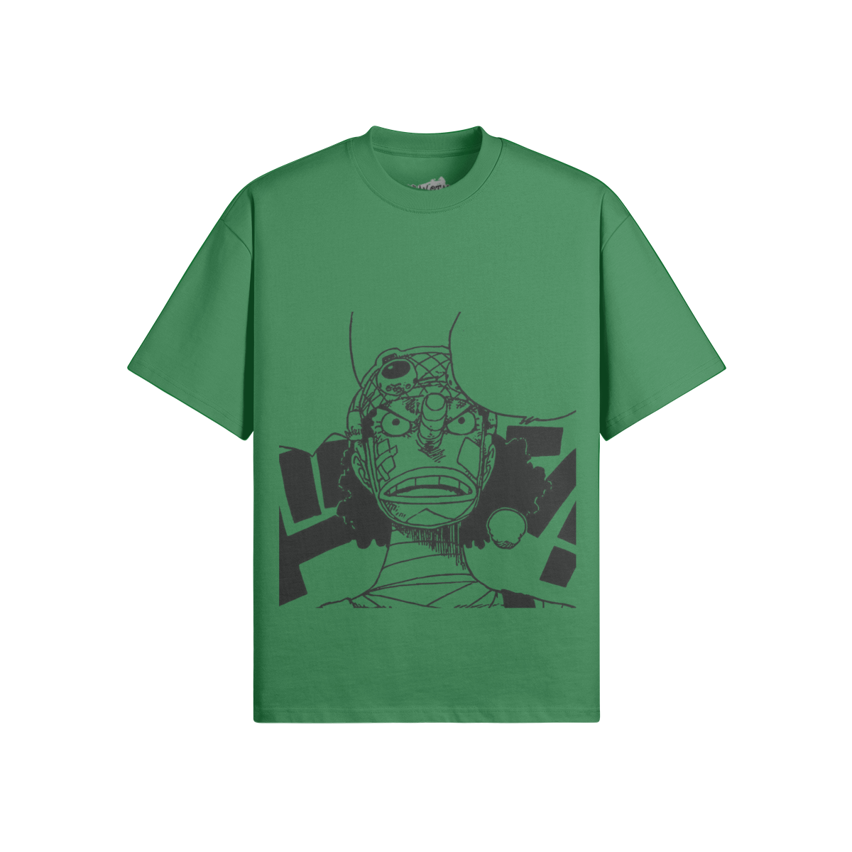 PODpartner Lysop Shirt featuring a modern design and vibrant colors, displayed on a hanger against a neutral background.