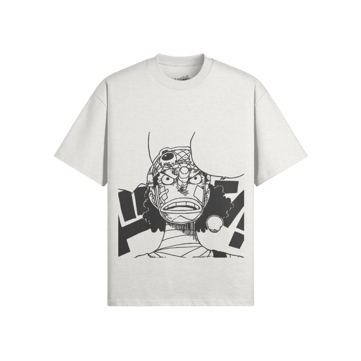 Lysop Shirt by PODpartner featuring a stylish design in a casual fit, displayed on a wooden background.