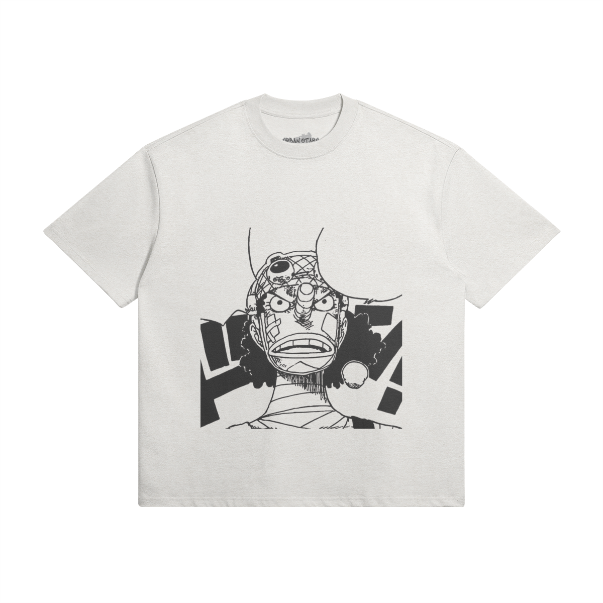 Lysop Shirt by PODpartner displayed on a hanger, featuring a modern design and vibrant color palette.