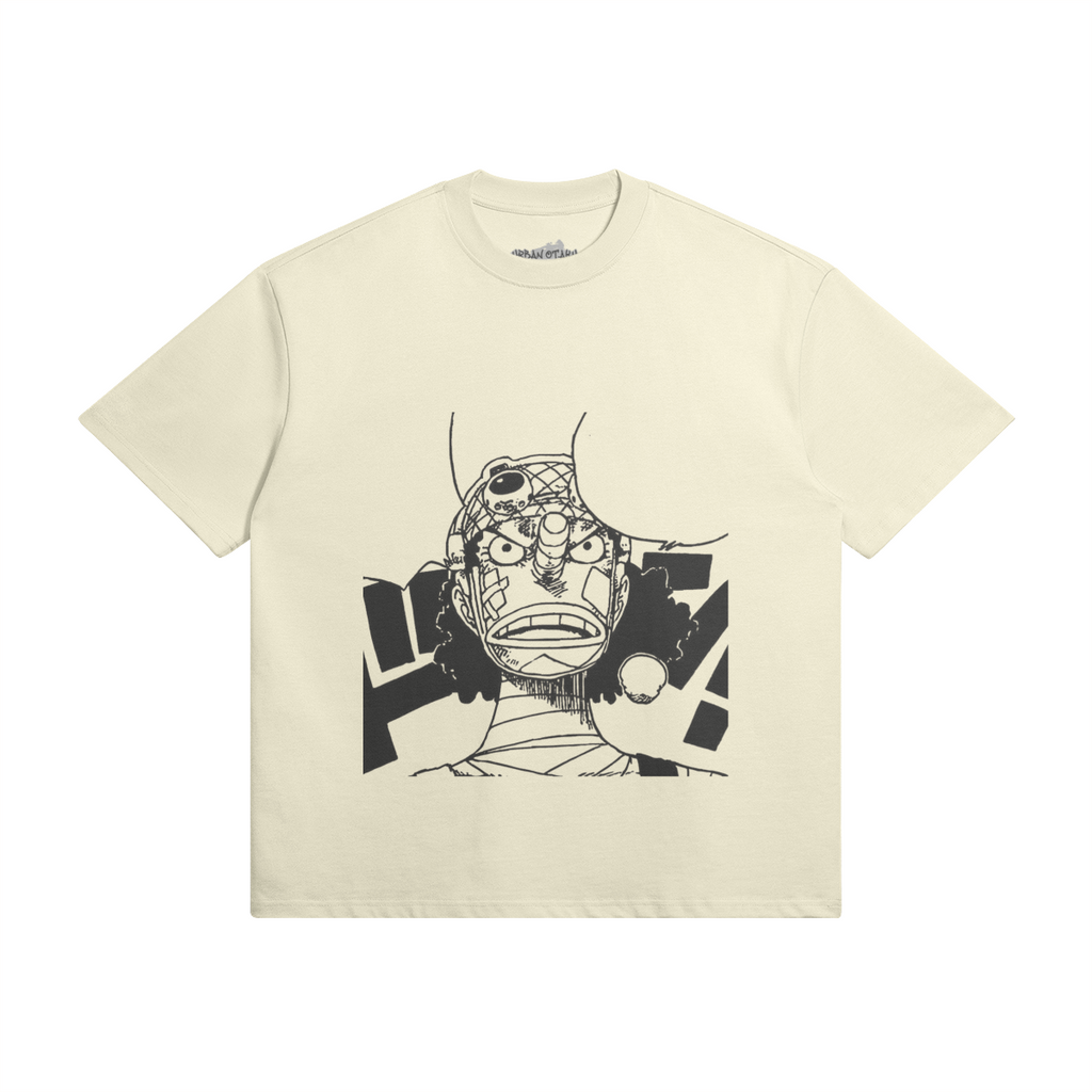 PODpartner Lysop Shirt in a vibrant pattern, featuring a relaxed fit and short sleeves on a mannequin.