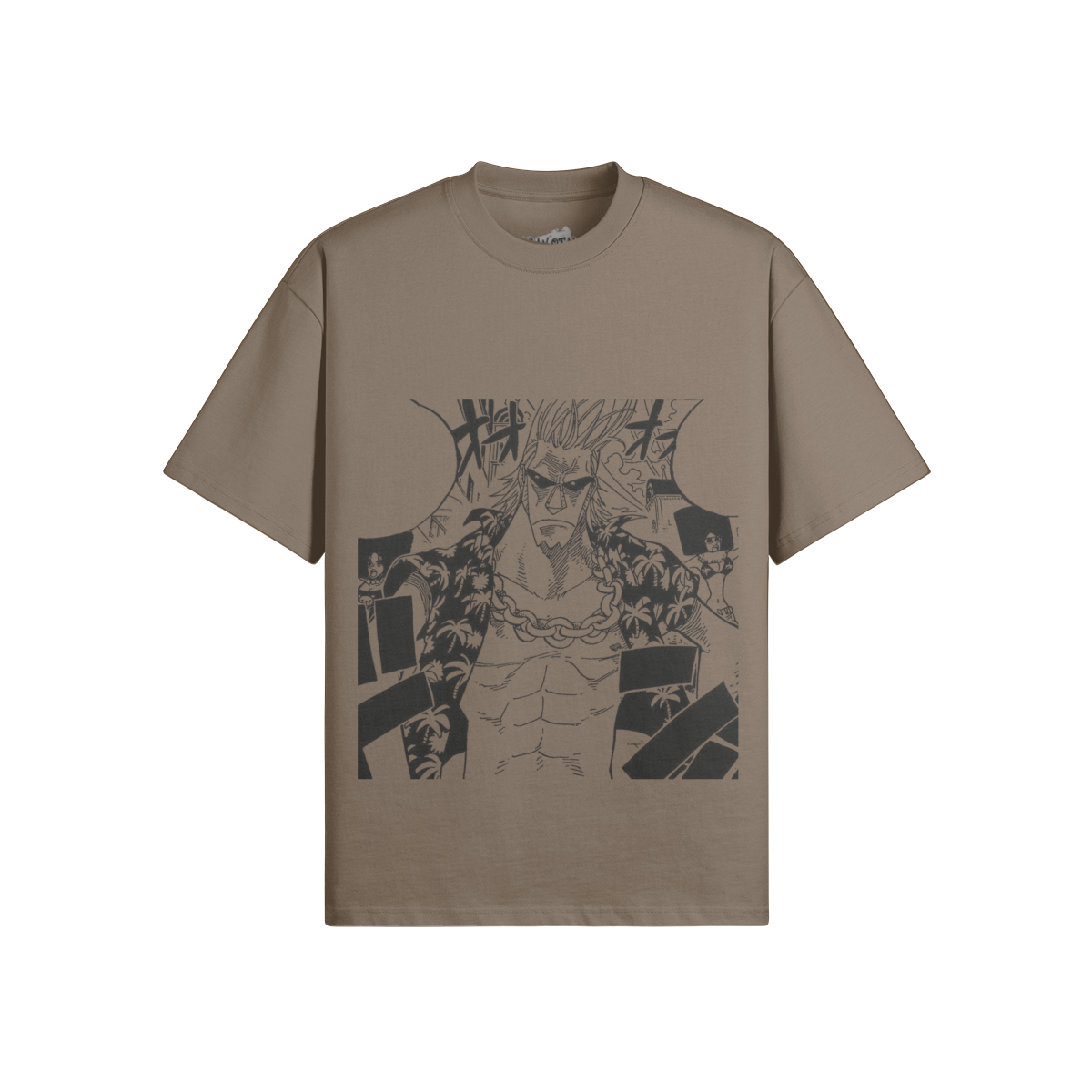 PODpartner Franky Shirt featuring a stylish design in a vibrant color, displayed on a wooden surface.