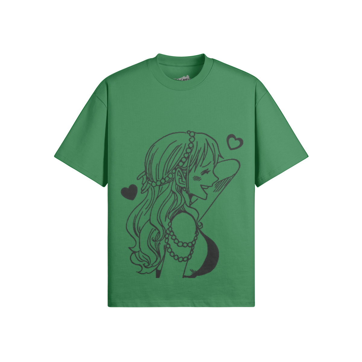 PODpartner Nami Shirt featuring a colorful graphic design on a lightweight fabric, displayed on a white background.