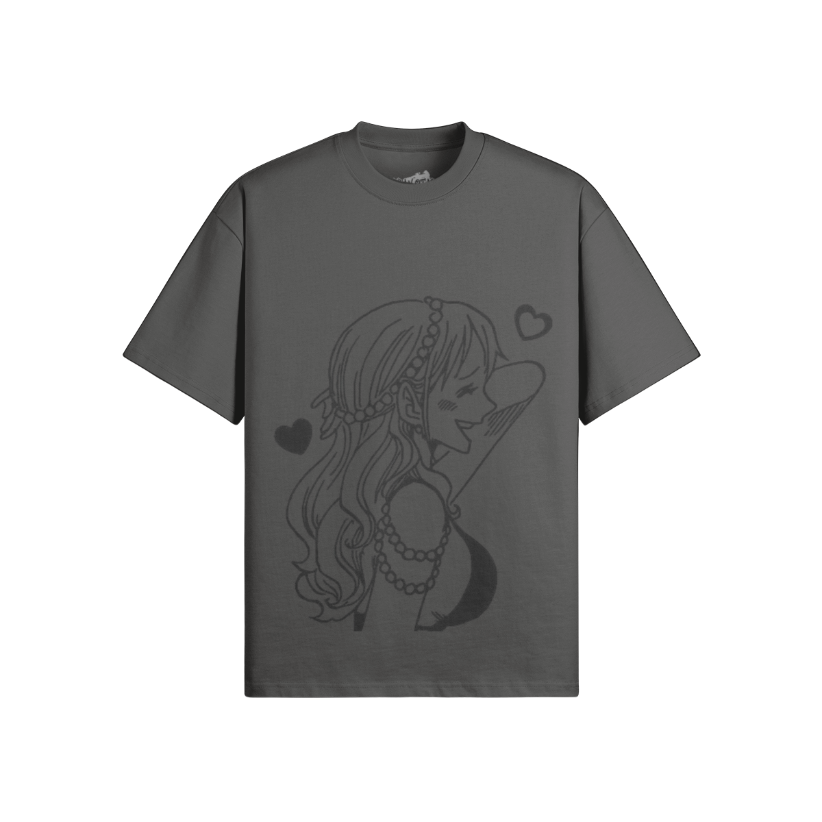 Nami Shirt by PODpartner featuring a vibrant graphic design and comfortable fit, displayed on a neutral background.