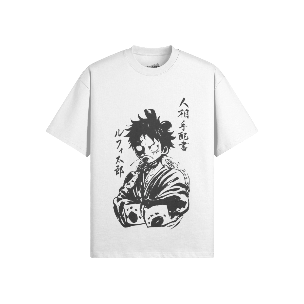 Monkey D. Ruffy shirt by PODpartner featuring vibrant graphics and a comfortable fit for casual wear.