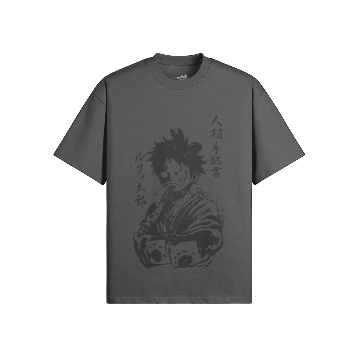 Monkey D. Ruffy shirt by PODpartner featuring a vibrant graphic design and comfortable fit for fans of the anime series.