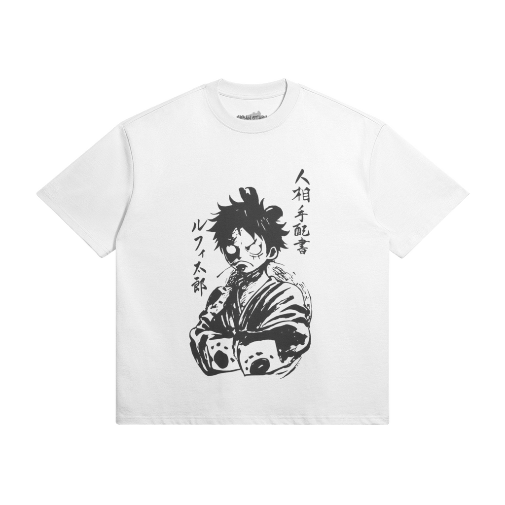 Monkey D. Ruffy shirt by PODpartner featuring a vibrant design and character graphics on a stylish fabric.