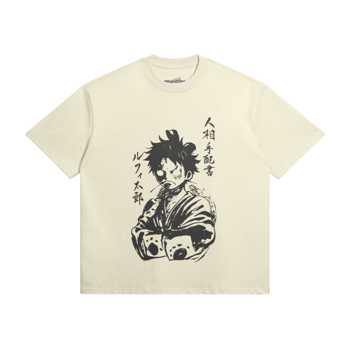 Monkey D. Ruffy shirt by PODpartner featuring vibrant colors and iconic character design, perfect for anime fans.