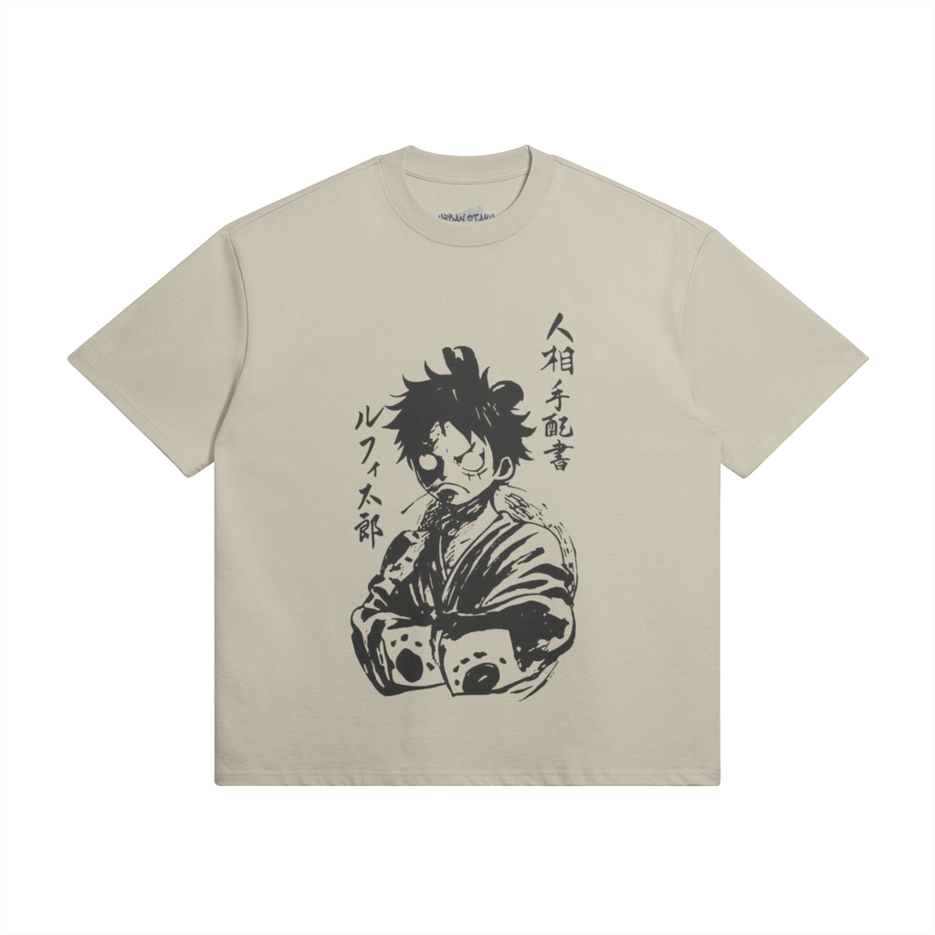 Monkey D. Ruffy shirt by PODpartner featuring a vibrant graphic design and comfortable fit for fans of the anime series.