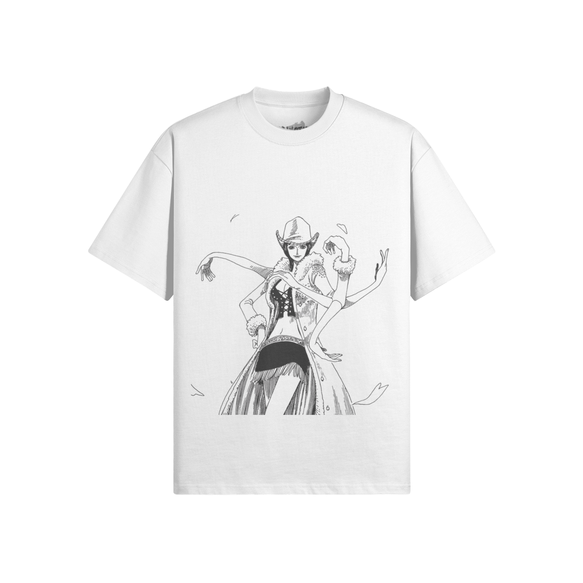 Nico Robin graphic shirt by PODpartner featuring a colorful design and soft fabric, perfect for casual wear.