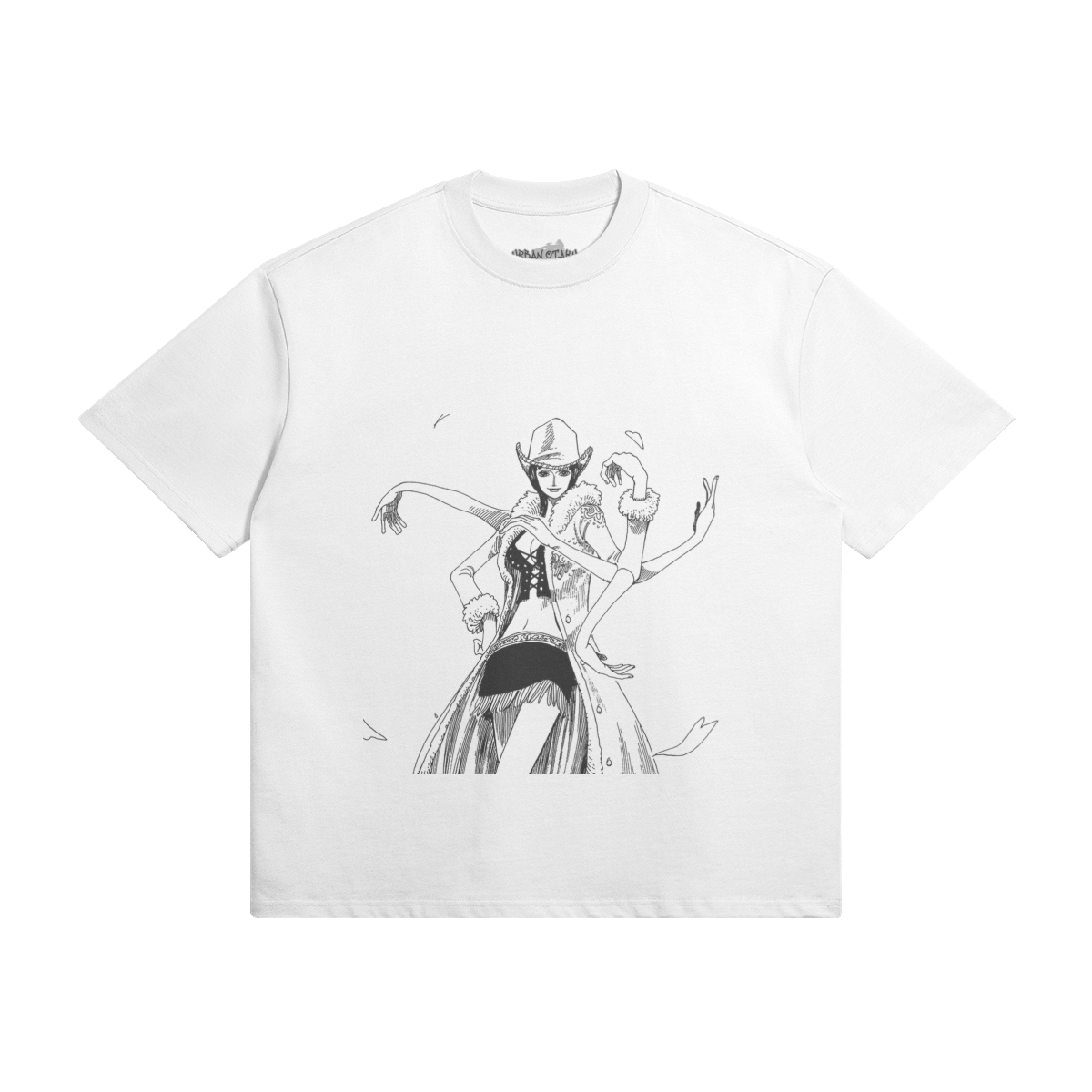 Nico Robin shirt by PODpartner featuring a vibrant design and soft fabric, ideal for fans of the anime series.