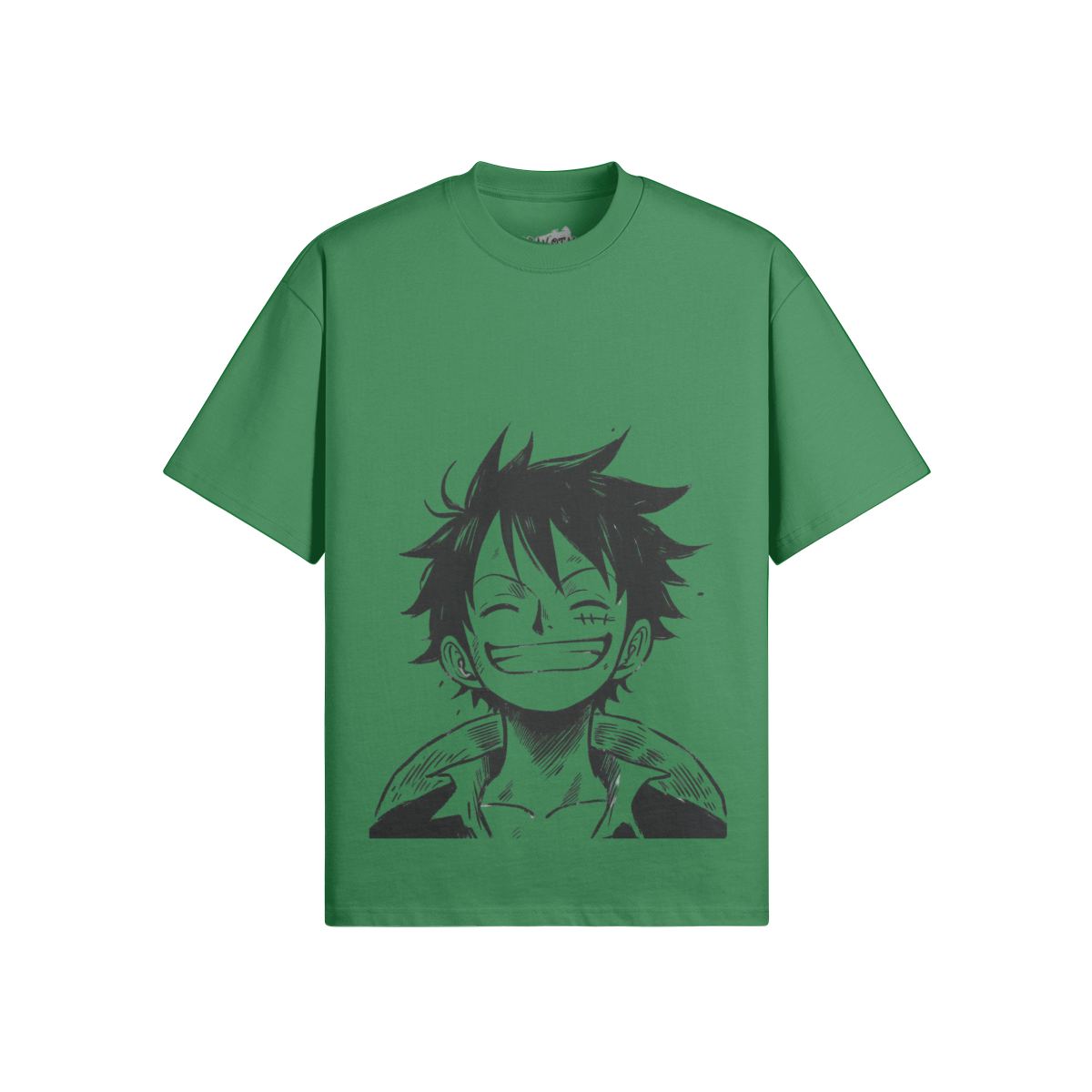 Monkey D. Ruffy shirt by PODpartner featuring vibrant colors and graphic design of the popular anime character.