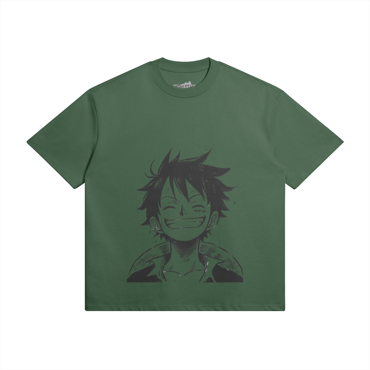 Monkey D. Ruffy shirt by PODpartner featuring vibrant colors and a graphic design of the popular anime character.