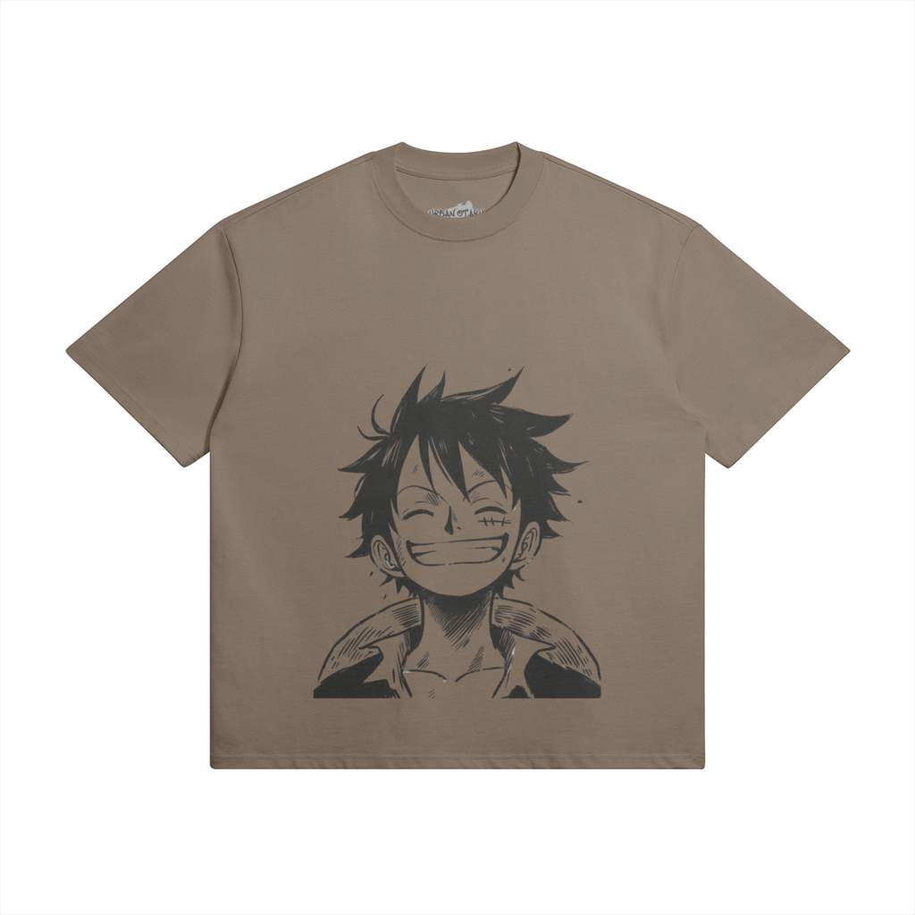 Monkey D. Ruffy shirt by PODpartner featuring a vibrant graphic design with a crew neck and short sleeves.