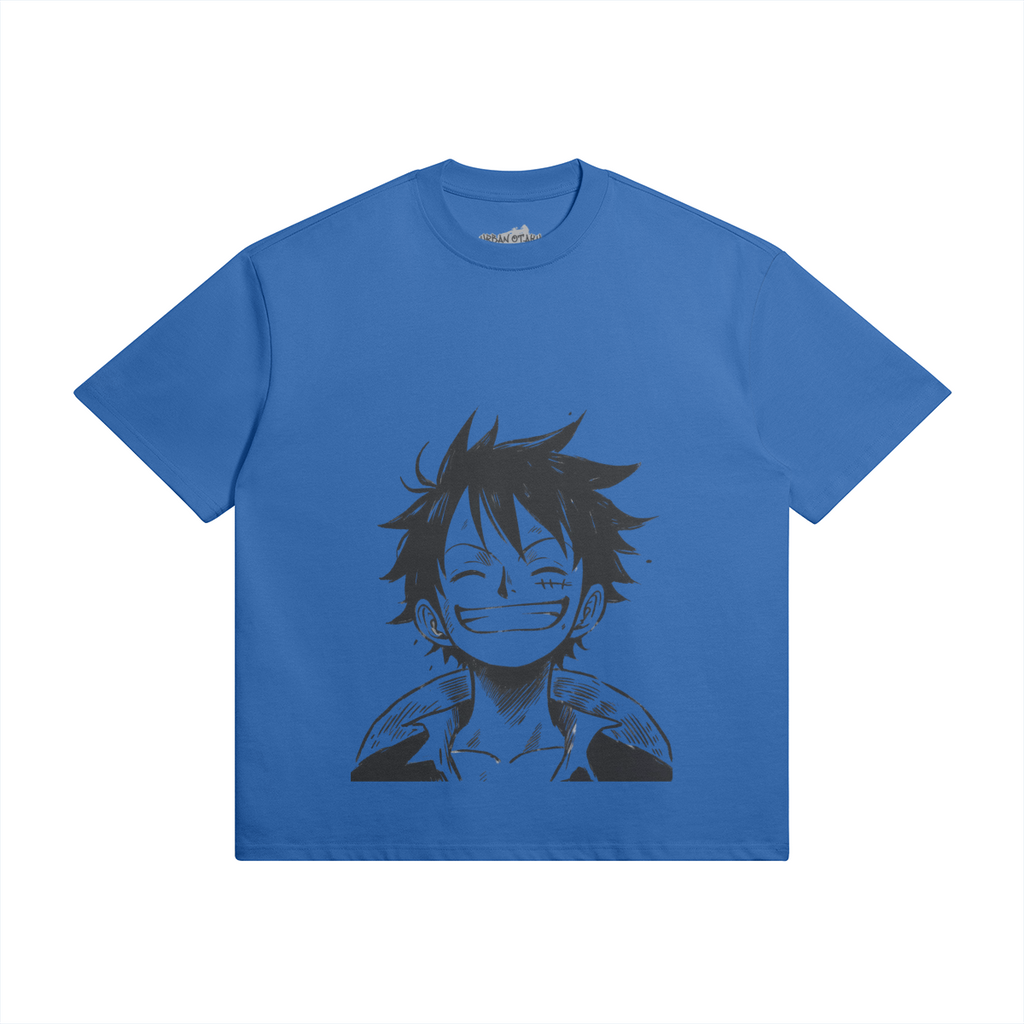 Monkey D. Ruffy shirt by PODpartner featuring a vibrant graphic design and comfortable fit for fans of the anime.