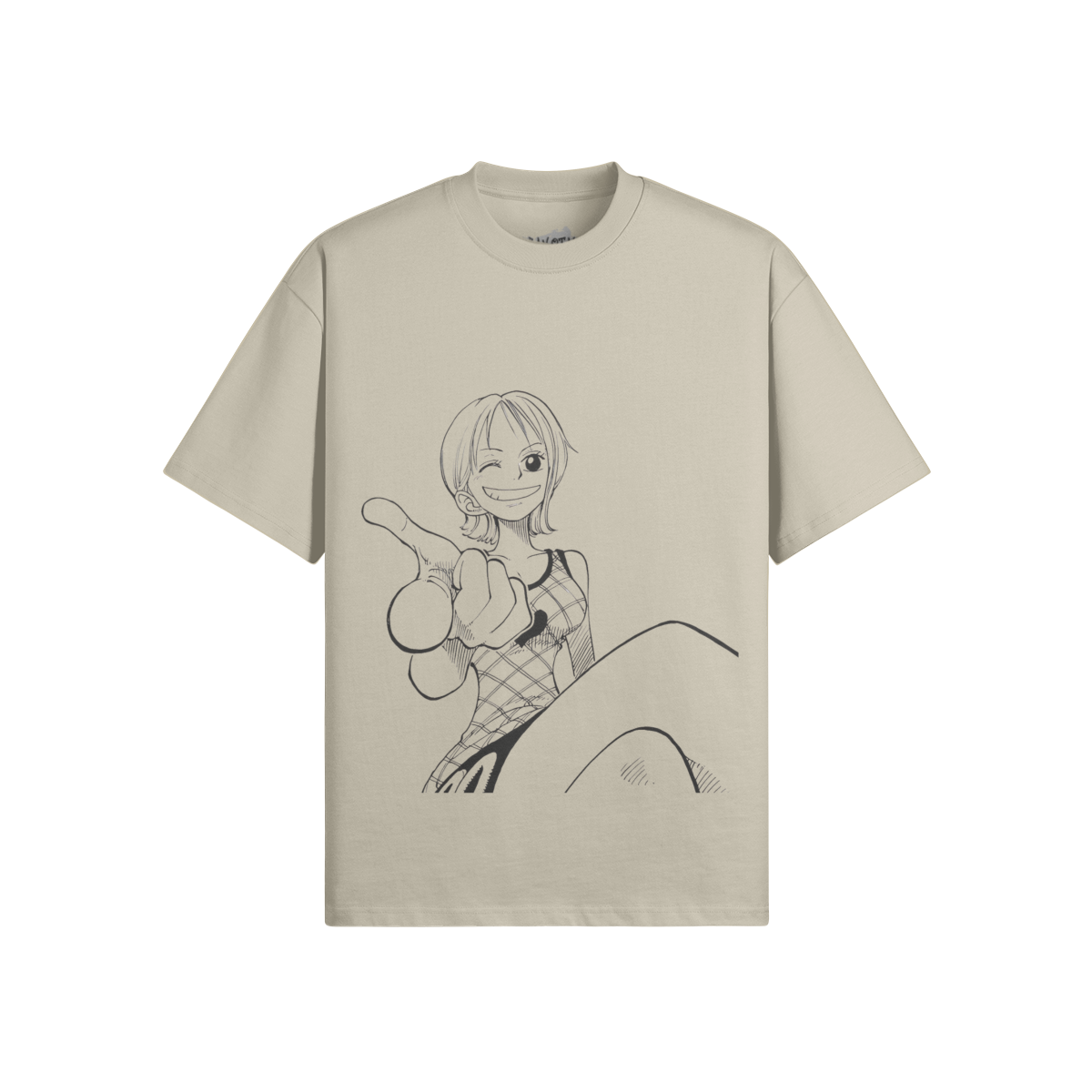 PODpartner Nami Shirt featuring a vibrant design and short sleeves, displayed on a neutral background.