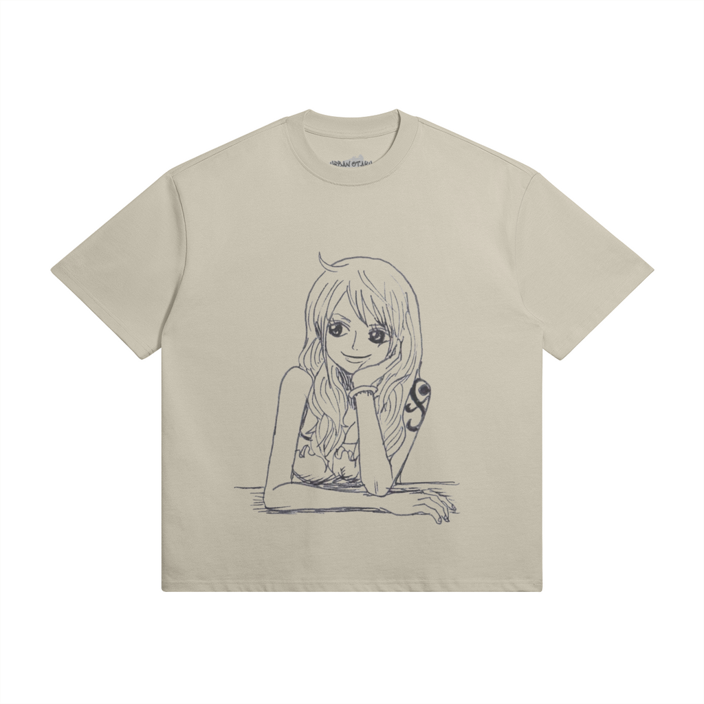 Nami Shirt by PODpartner featuring a vibrant graphic design on a lightweight, casual fit fabric.