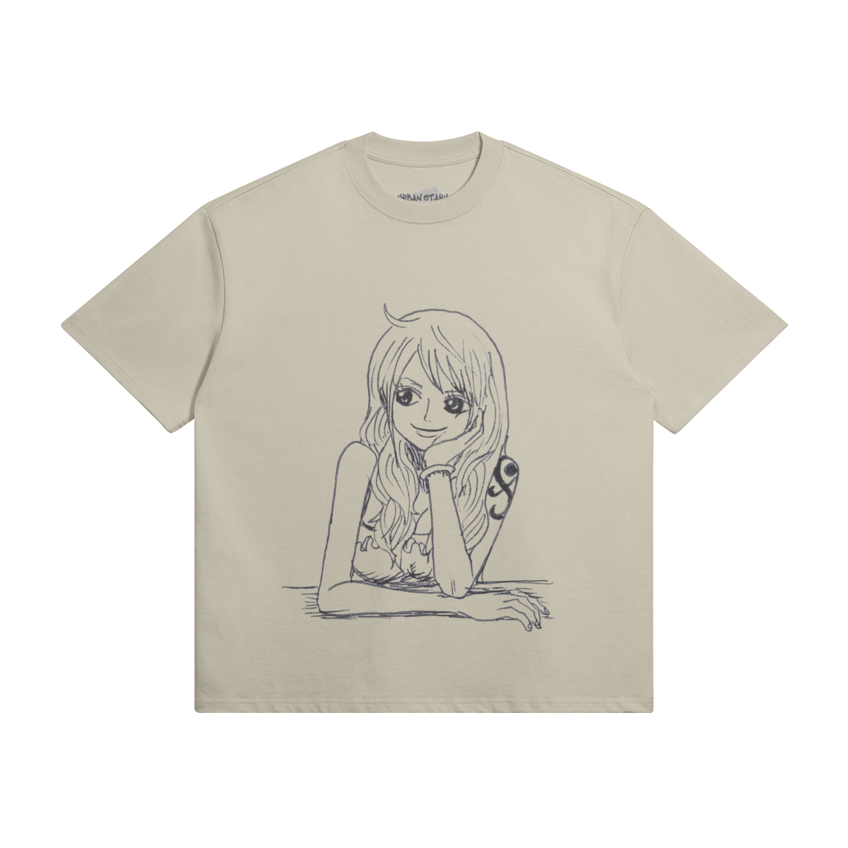 Nami Shirt by PODpartner featuring a vibrant graphic design on a lightweight, casual fit fabric.