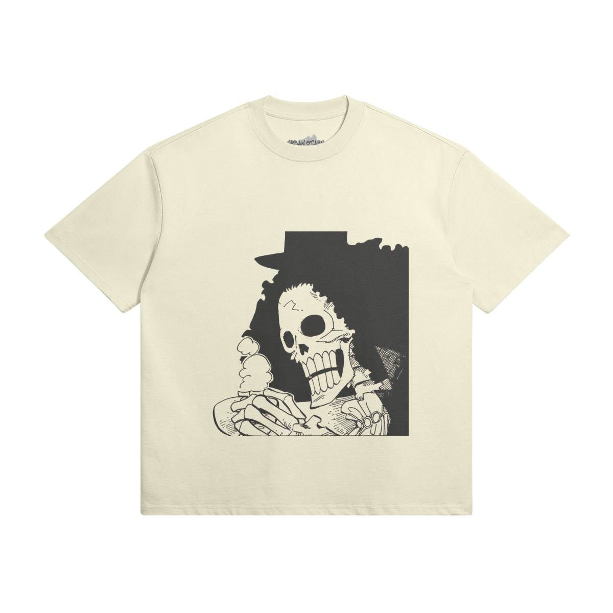 Grafisches Shirt Soul King Brook von PODpartner, schwarzes T-Shirt mit auffälligem Druck, weiches Baumwollmaterial, bequemes Design