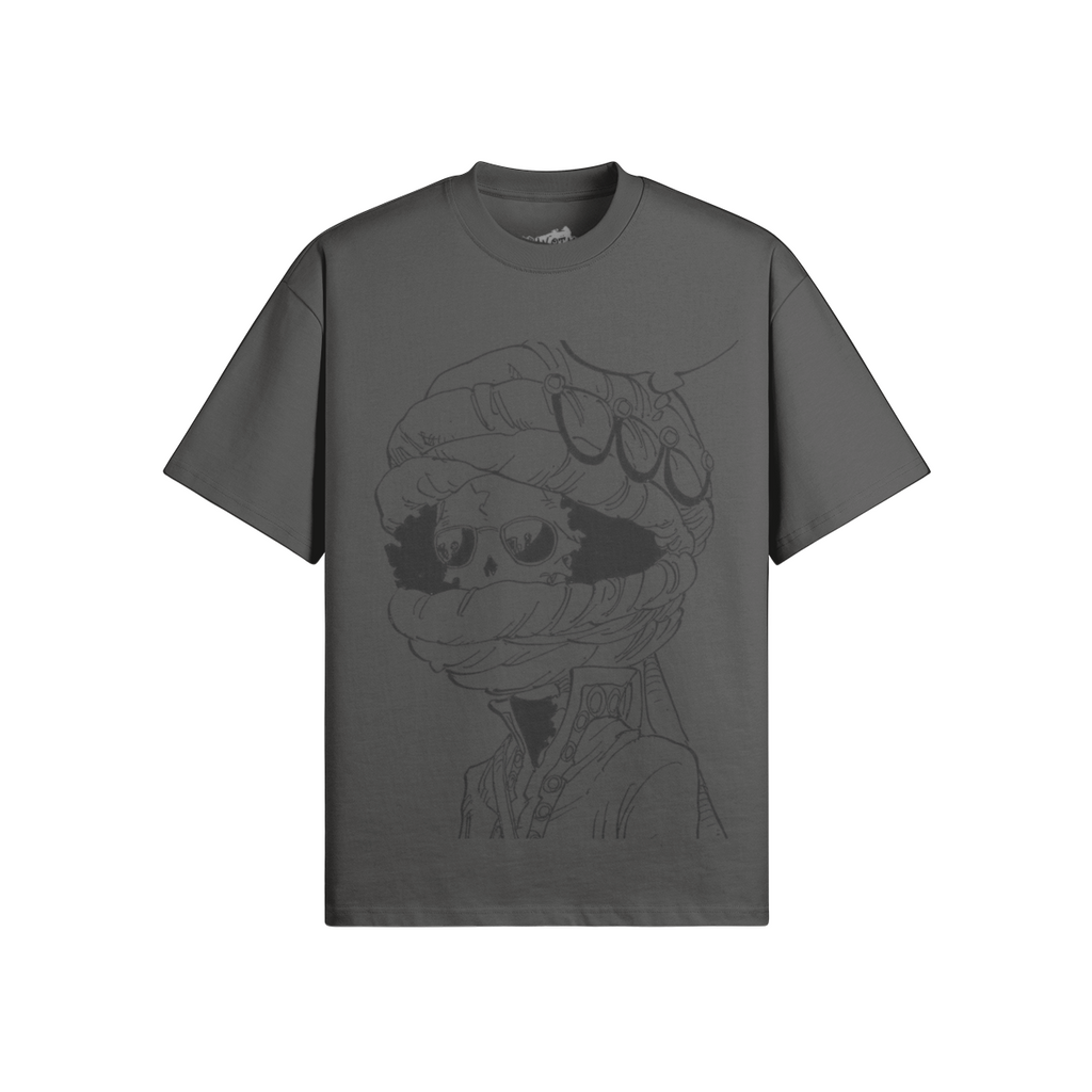 Grafisches Soul King Brook T-Shirt von PODpartner, zeigt ein farbenfrohes Design auf schwarzem Baumwollshirt.