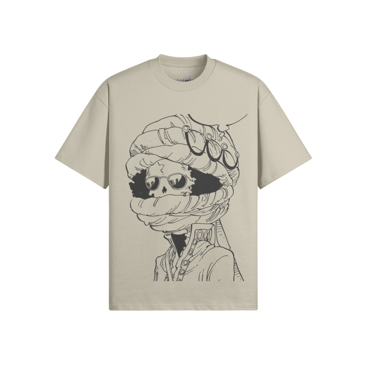 Grafisches Soul King Brook T-Shirt von PODpartner, zeigt ein detailliertes Design auf hellem Stoff.
