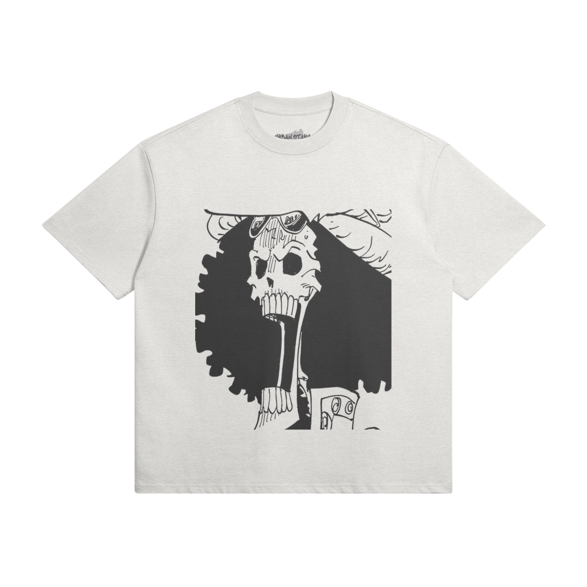 Damen-Shirt Soul King Brook Graphie von PODpartner, schwarzes Baumwollshirt mit grafischem Print, bequemes Streetwear-Design