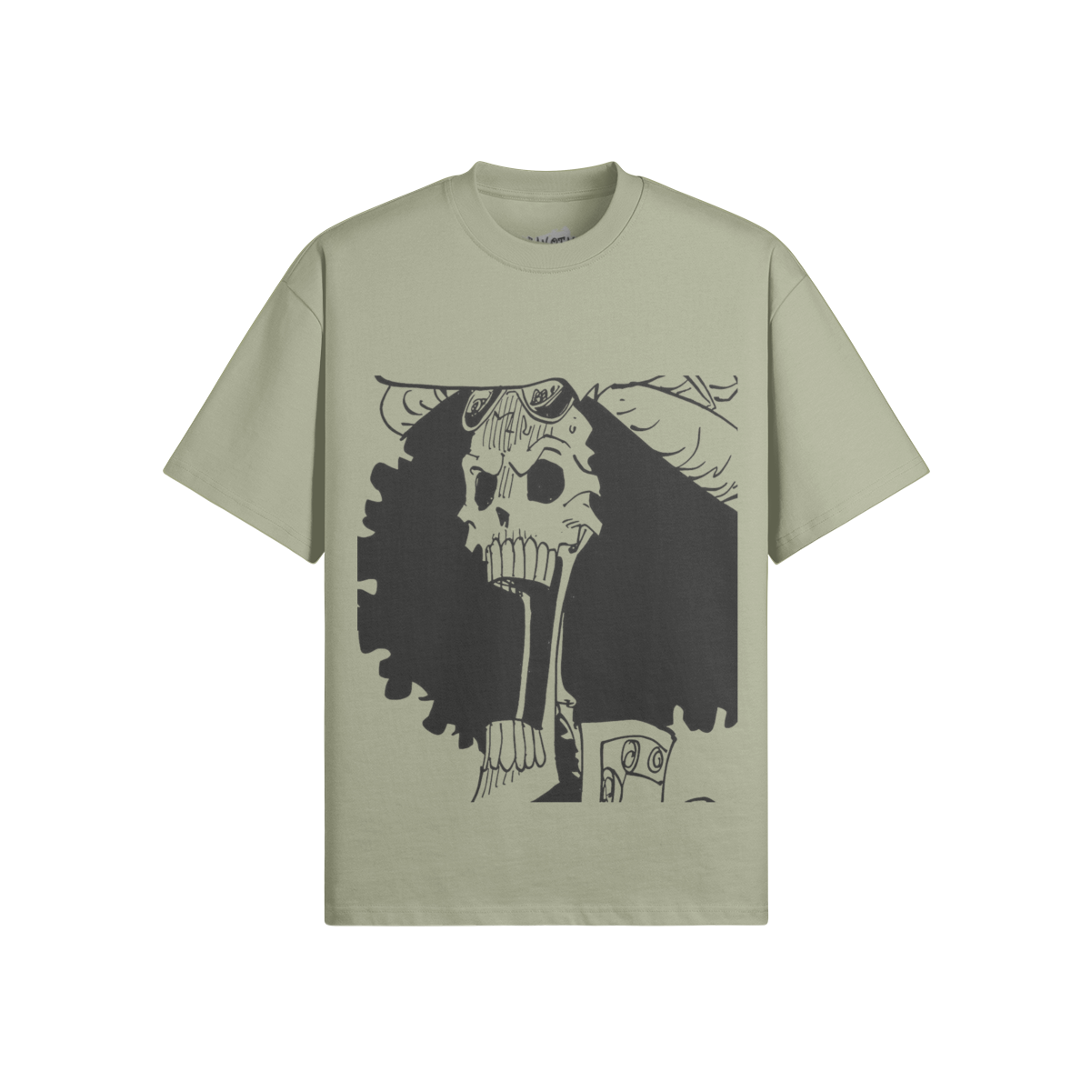 Graphisches Soul King Brook T-Shirt von PODpartner, schwarzes Baumwollshirt mit künstlerischem Druck auf der Vorderseite.