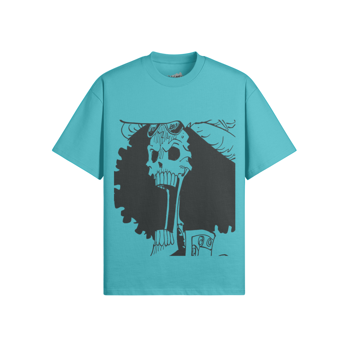 Damen-Soul King Brook Graphie Shirt von PODpartner, schwarzes T-Shirt mit grafischem Druck, bequemes Baumwollmaterial