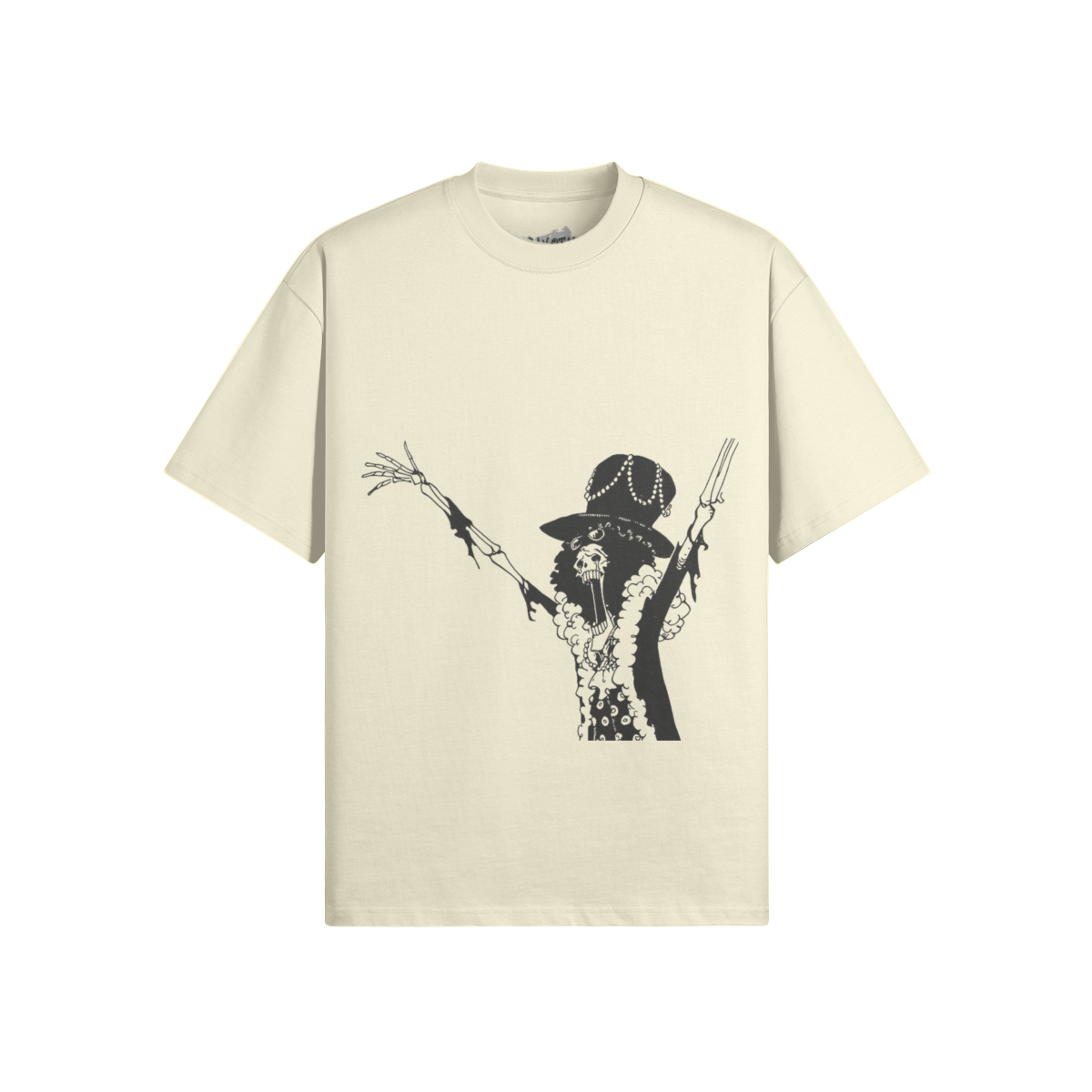 Soul King Brook Grafikshirt von PODpartner, schwarzes T-Shirt mit detailliertem Druck, sichtbares Frontdesign, bequeme Passform