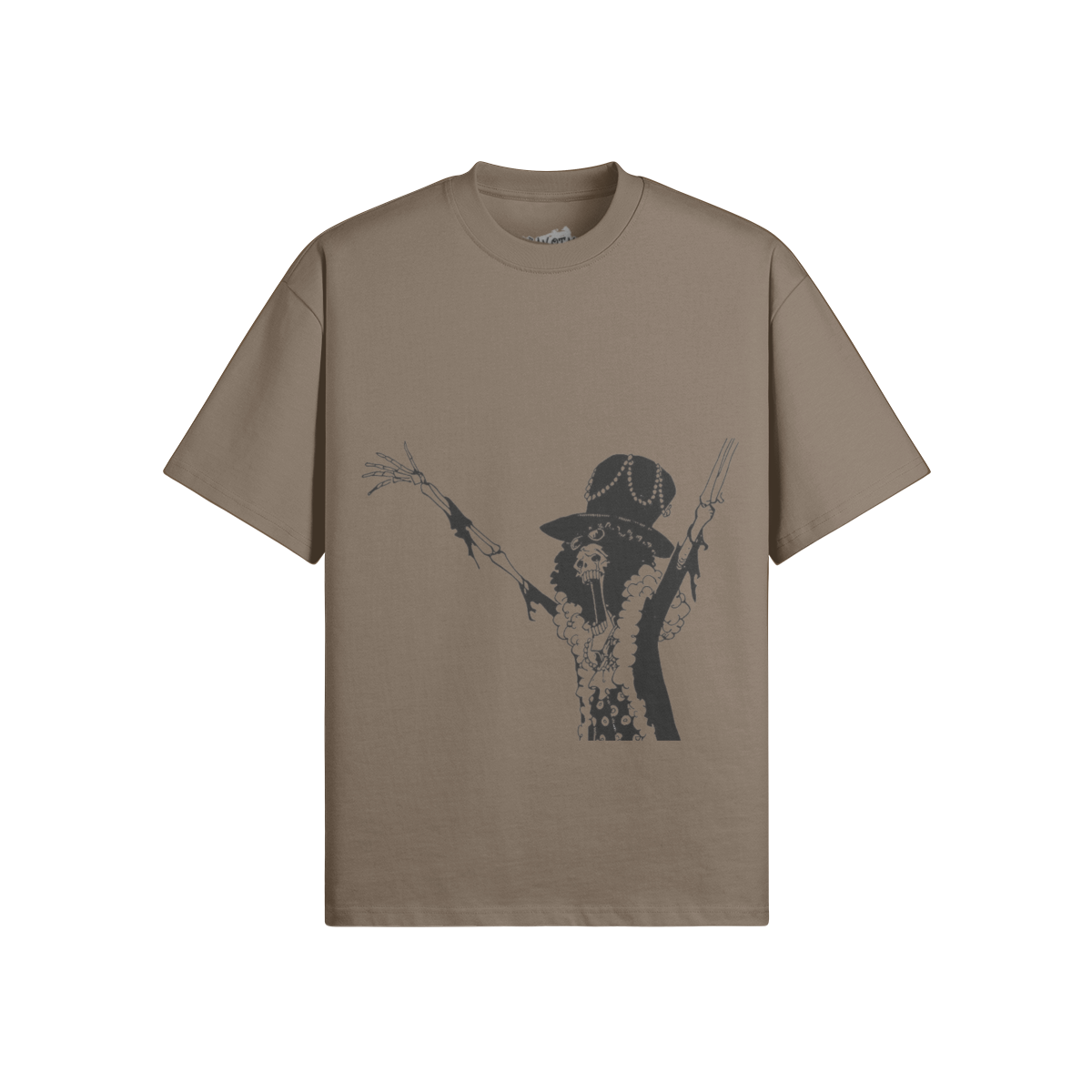 Grafisches Soul King Brook T-Shirt von PODpartner, detailliertes Design, schwarzer Stoff, casual Passform, Mode für Fans der Band.