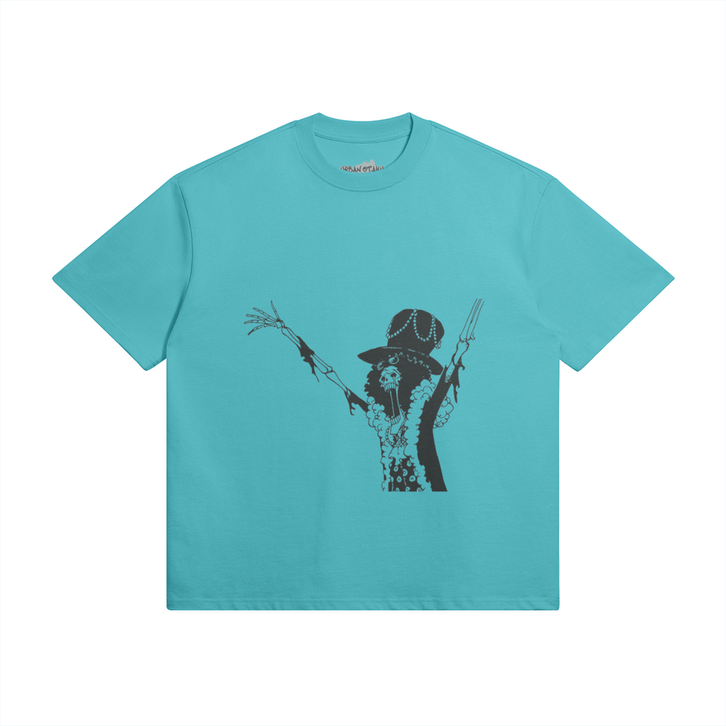 Grafisches Soul King Brook T-Shirt von PODpartner, detailreiche Illustration auf weichem Stoff sichtbar