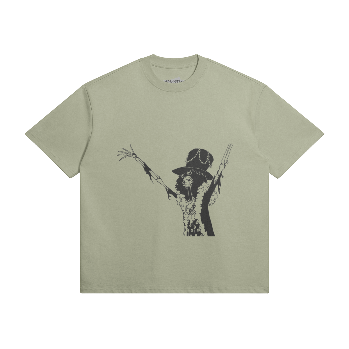 Grafisches Soul King Brook T-Shirt von PODpartner mit auffälligem Design, schwarzer Stoff und röhrenförmiger Passform.