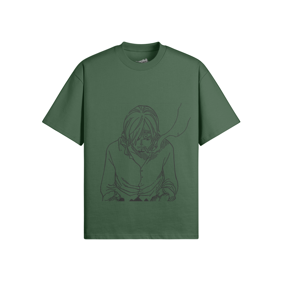 Vinsmoke Sanji Graphic Shirt von PODpartner, schwarze Baumwoll-T-Shirt mit Sanji-Illustration und stilvollem Druck