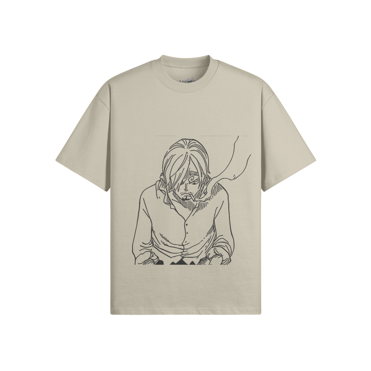 Vinsmoke Sanji Grafisches T-Shirt von PODpartner, detailreiches Design mit Sanji aus One Piece, bequemes Baumwollshirt.