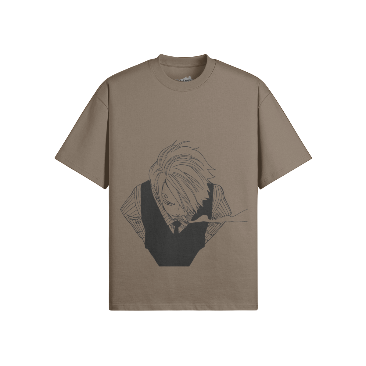 Vinsmoke Sanji Graphic-Shirt von PODpartner, schwarze Baumwollshirt mit Sanji-Print aus One Piece, casual und stylisch