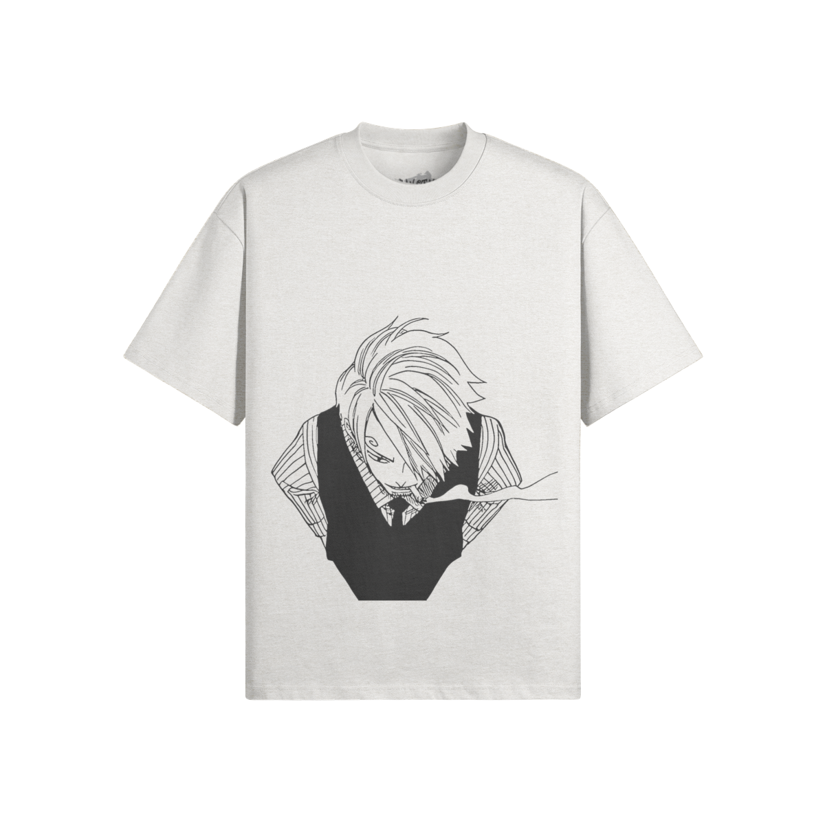 Vinsmoke Sanji Graphic Shirt von PODpartner, schwarzes T-Shirt mit Sanji-Design, bequemes Herren-Shirt, All-Over-Print