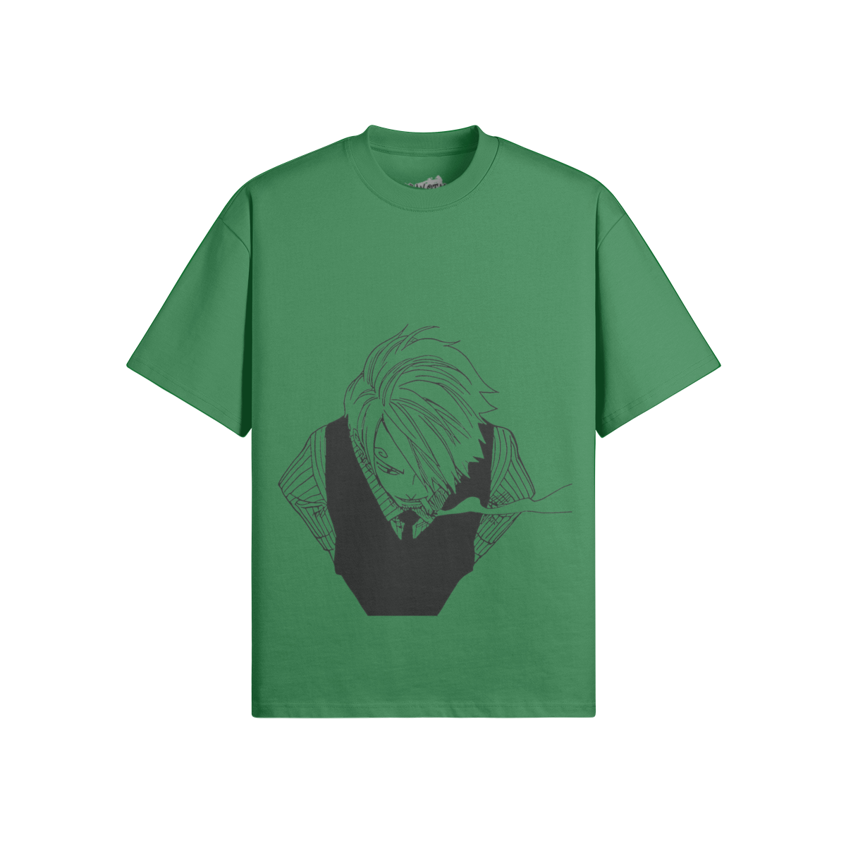 Vinsmoke Sanji Graphic Shirt von PODpartner, schwarzes T-Shirt mit Sanji-Design, ideal für Fans von One Piece.