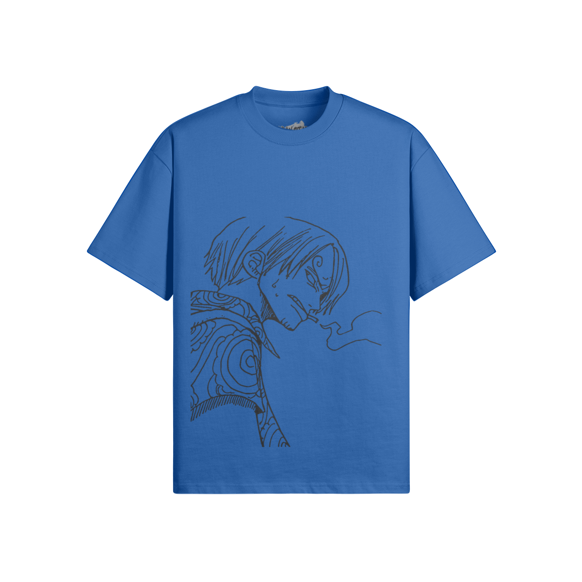 Vinsmoke Sanji Grafik-T-Shirt von PODpartner, schwarze Baumwollshirt mit Sanji-Design, druckvoller Druck auf der Vorderseite