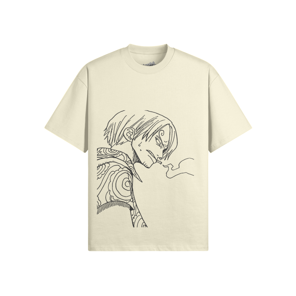 Vinsmoke Sanji Grafikkunst-Shirt von PODpartner, schwarz mit Sanji-Illustration, bequemes Casual-T-Shirt für Anime-Fans