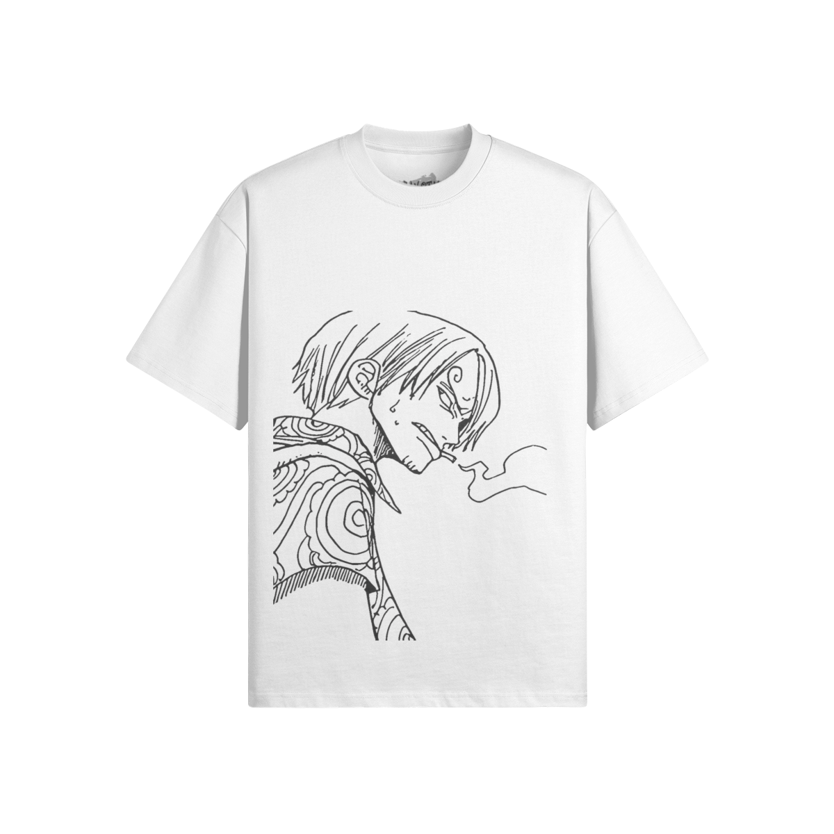 Vinsmoke Sanji Grafik-Shirt von PODpartner, schwarzes T-Shirt mit Sanji Druck, bequemes, stilvolles Manga-Design