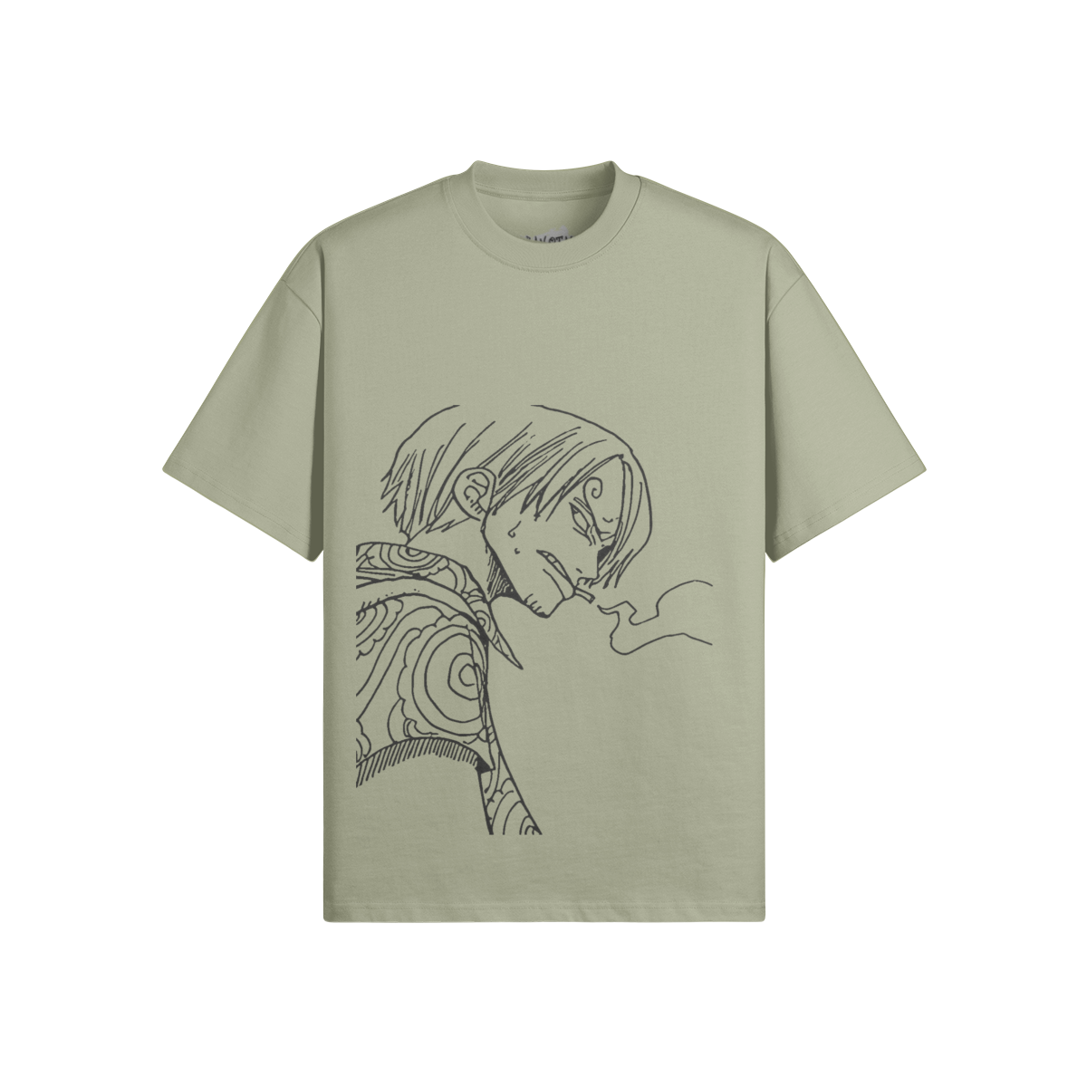 Vinsmoke Sanji Graphic Shirt von PODpartner, schwarzes T-Shirt mit Sanji-Illustration, bequem und stylisch für Anime-Fans