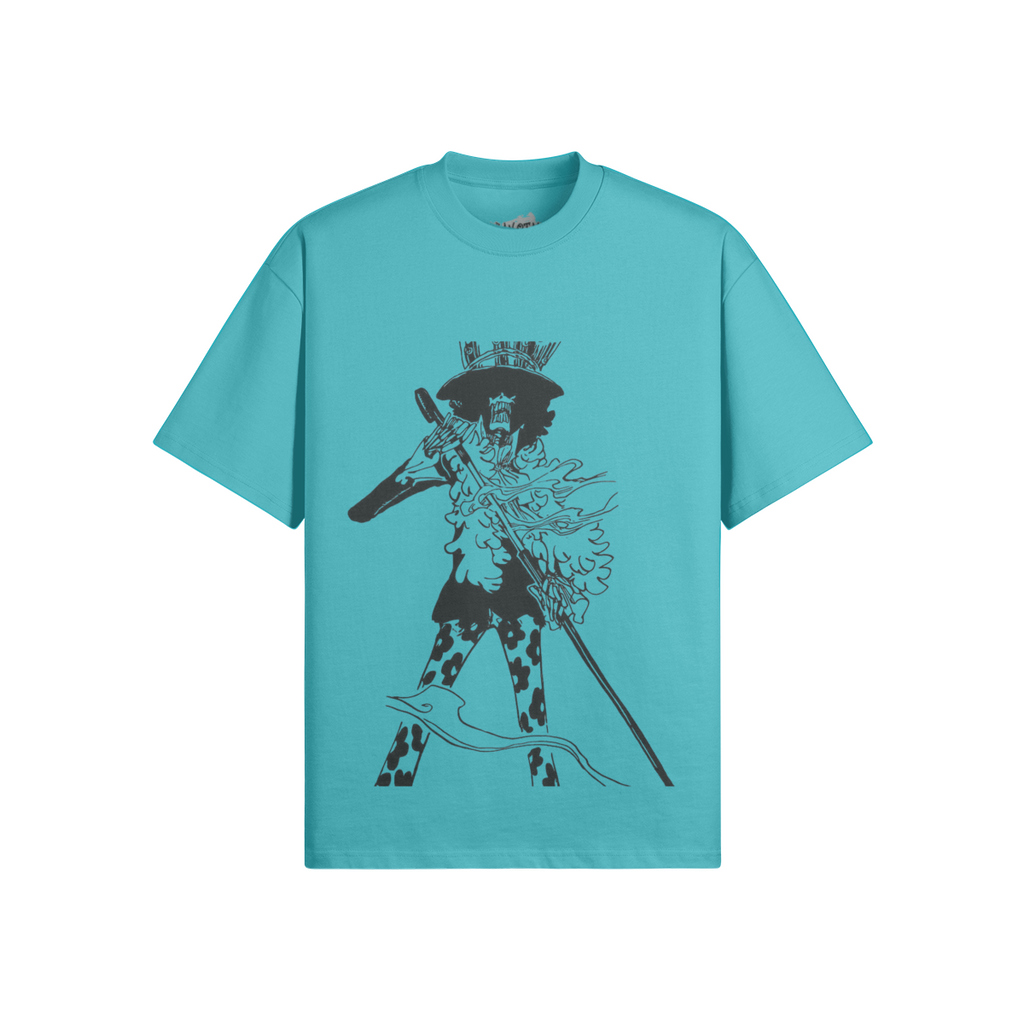 Grafisches Soul King Brook T-Shirt von PODpartner, schwarzes Baumwollshirt mit auffälligem Druck und kreativem Design.
