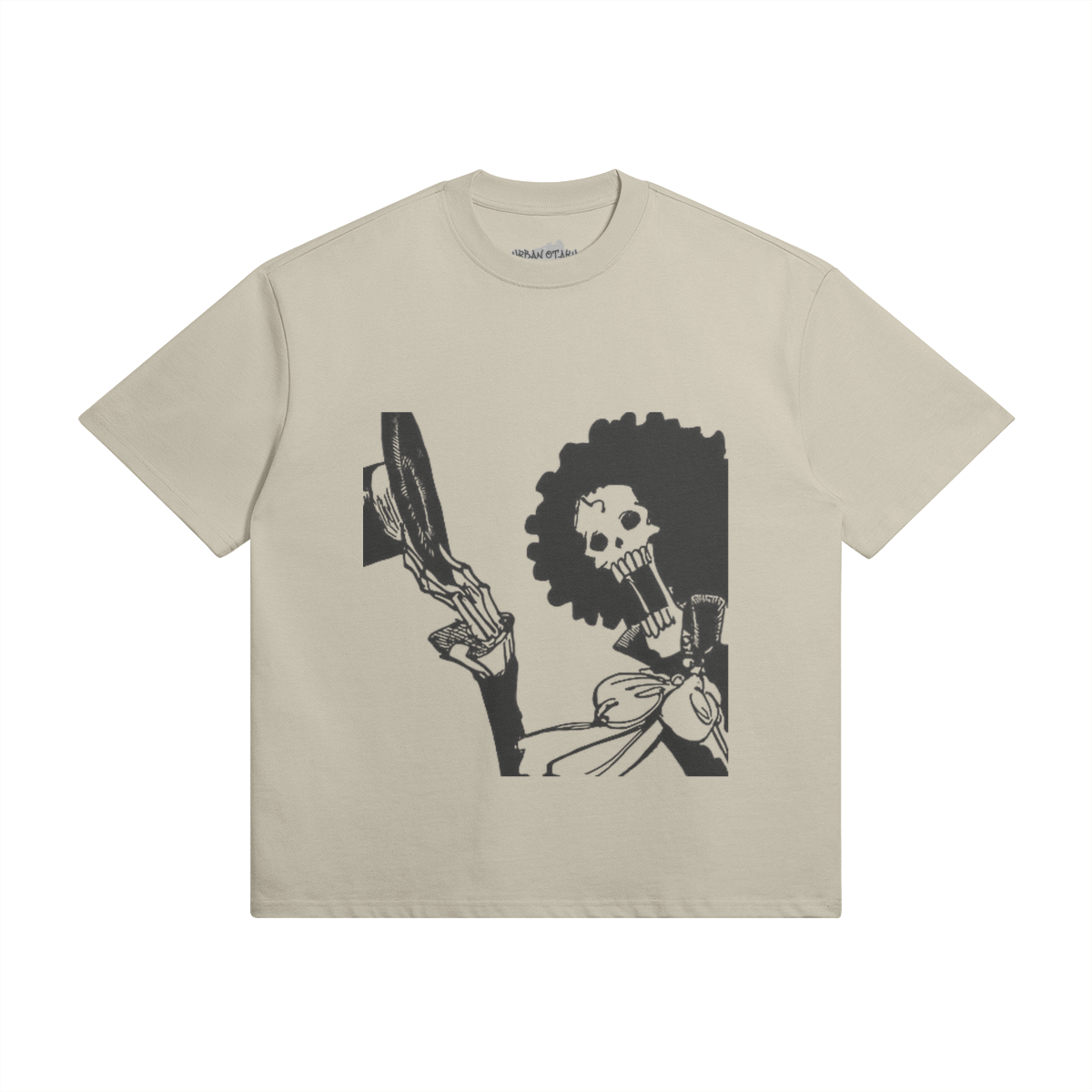 Grafisches Shirt "Soul King Brook" von PODpartner, schwarzes T-Shirt mit detailliertem Druck, bequemes Unisex-Design