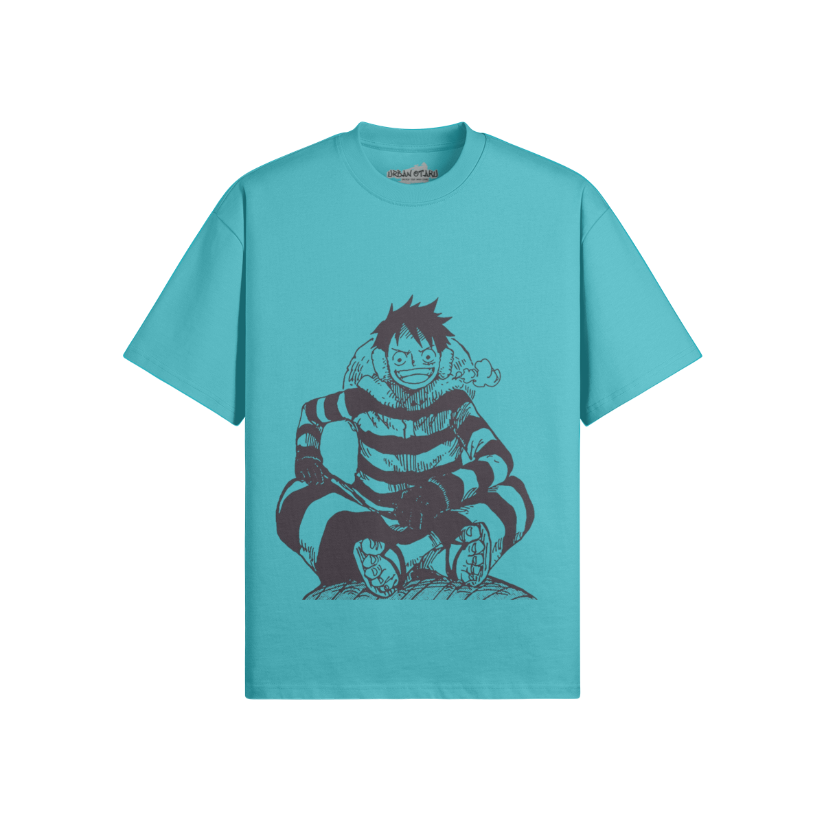 Ruffy Monkey D. T-Shirt von PODpartner, stilvolles Shirt mit Druck des beliebten Charakters, bequem und modisch für Fans.