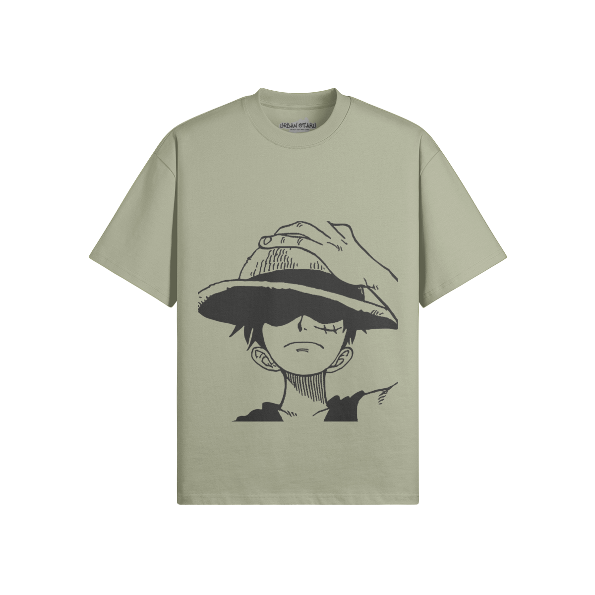 Hemd von PODpartner mit Monkey D. Ruffy Motiv, bequemes Baumwollshirt für Fans der One Piece Serie, detailreiche Grafiken.