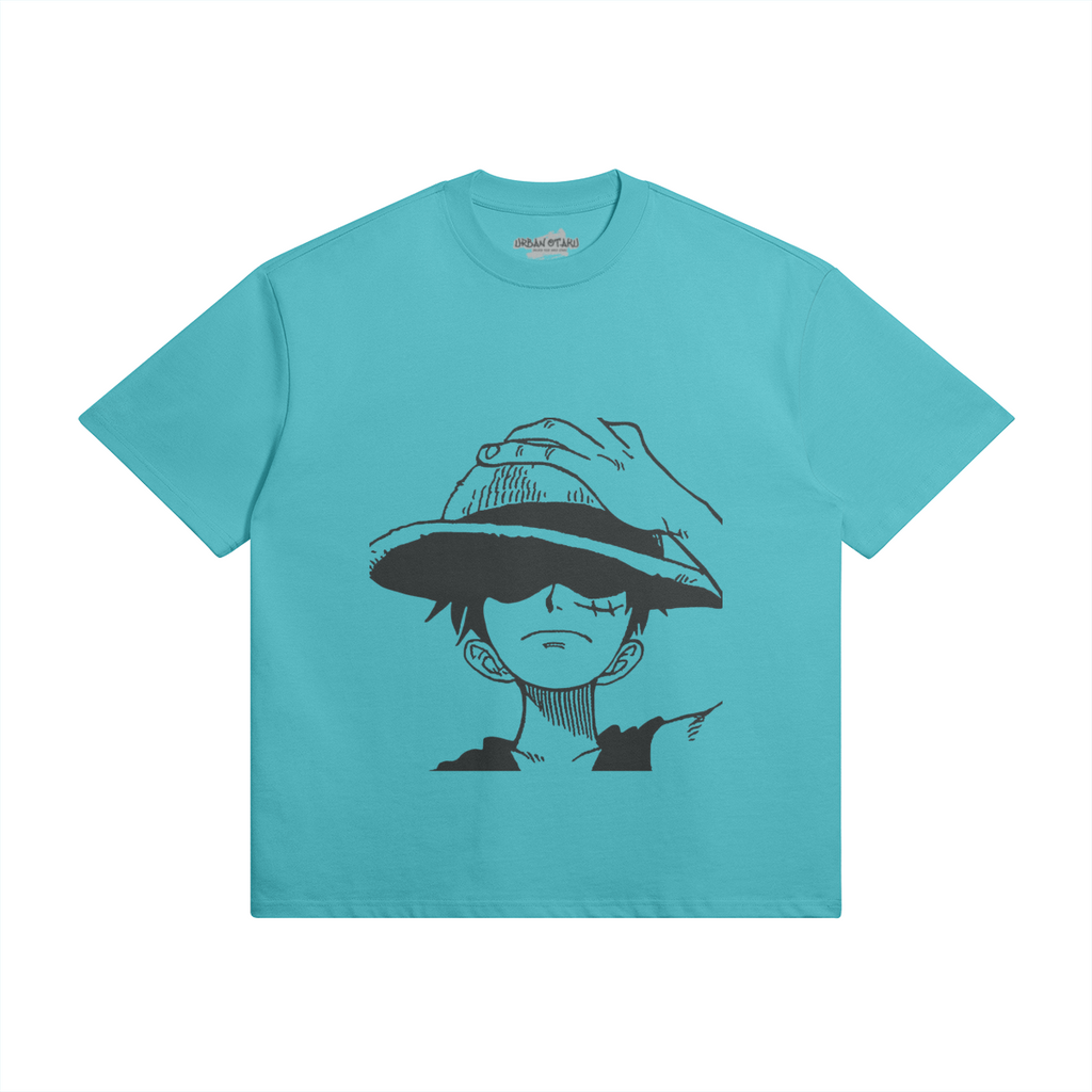 Herren-Shirt mit Monkey D. Ruffy Motiv von PODpartner, bequemes Baumwollshirt mit Druck im Anime-Stil