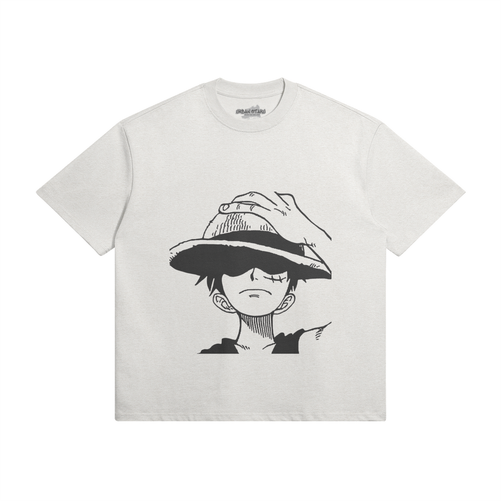 Hemd von Monkey D. Ruffy, PODpartner, mit rotem und blauem Design, detaillierte Comic-Prints, bequemes Casual-Shirt.